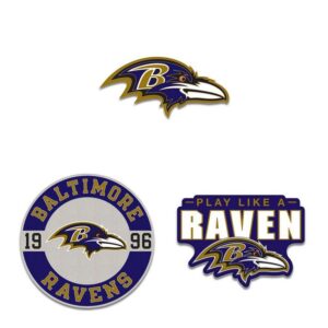 Baltimore Ravens Enamel Pin Set 3 Piece