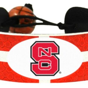 North Carolina State Wolfpack Team Color Basketball Bracelet