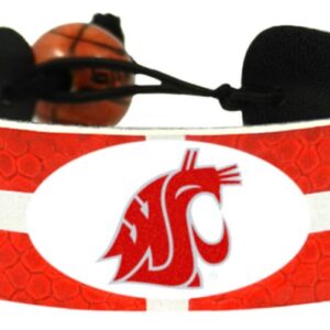 Washington State Cougars Team Color Basketball Bracelet