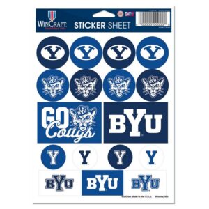 BYU Cougars Decal Sheet 5x7 Vinyl