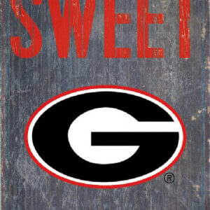 Georgia Bulldogs Wood Sign - Home Sweet Home 6"x12"