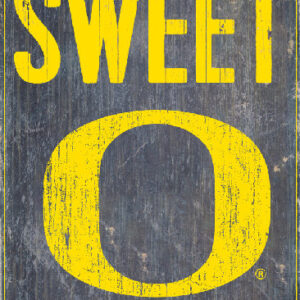 Oregon Ducks Wood Sign - Home Sweet Home 6"x12"