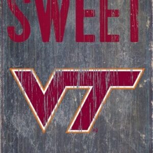 Virginia Tech Hokies Wood Sign - Home Sweet Home 6x12