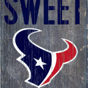 Houston Texans Wood Sign - Home Sweet Home 6"x12"