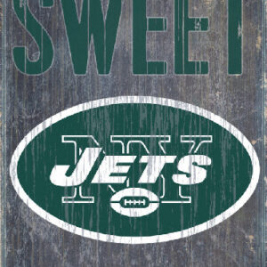New York Jets Wood Sign - Home Sweet Home 6"x12"