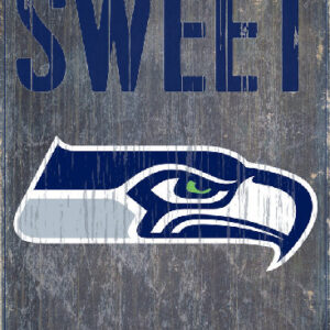 Seattle Seahawks Wood Sign - Home Sweet Home 6"x12"