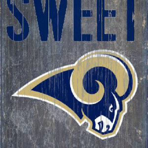 Los Angeles Rams Wood Sign - Home Sweet Home 6x12