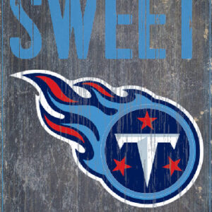 Tennessee Titans Wood Sign - Home Sweet Home 6"x12"