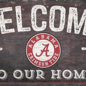 Alabama Crimson Tide Sign Wood 6x12 Welcome To Our Home Design