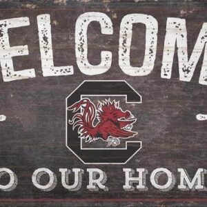South Carolina Gamecocks Sign Wood 6x12 Welcome To Our Home Design