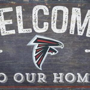 Atlanta Falcons Sign Wood 6x12 Welcome To Our Home Design