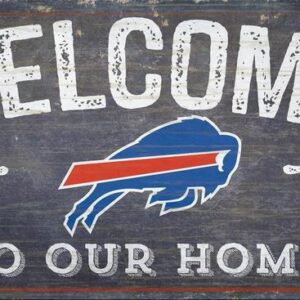 Buffalo Bills Sign Wood 6x12 Welcome To Our Home Design