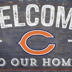 Chicago Bears Sign Wood 6x12 Welcome To Our Home Design