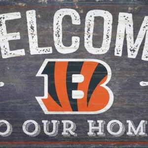 Cincinnati Bengals Sign Wood 6x12 Welcome To Our Home Design