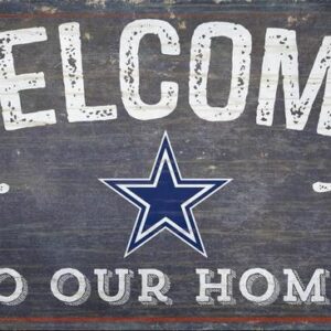 Dallas Cowboys Sign Wood 6x12 Welcome To Our Home Design