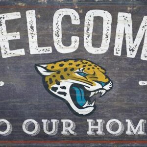 Jacksonville Jaguars Sign Wood 6x12 Welcome To Our Home Design