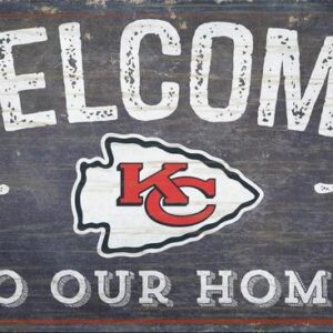 Kansas City Chiefs Sign Wood 6x12 Welcome To Our Home Design
