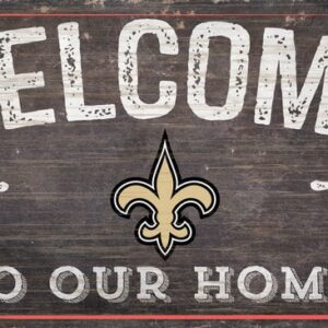 New Orleans Saints Sign Wood 6x12 Welcome To Our Home Design