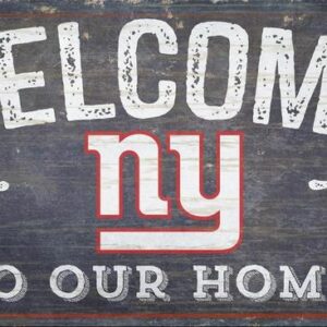 New York Giants Sign Wood 6x12 Welcome To Our Home Design