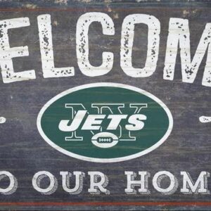 New York Jets Sign Wood 6x12 Welcome To Our Home Design