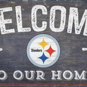 Pittsburgh Steelers Sign Wood 6x12 Welcome To Our Home Design