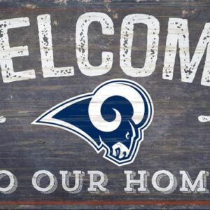 Los Angeles Rams Sign Wood 6x12 Welcome To Our Home Design
