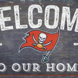 Tampa Bay Buccaneers Sign Wood 6x12 Welcome To Our Home Design