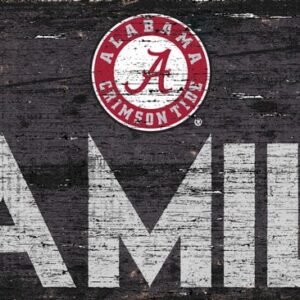 Alabama Crimson Tide Sign Wood 12x6 Family Design