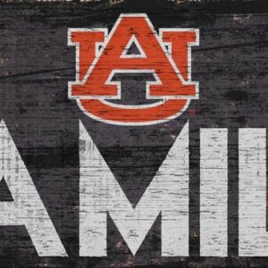 Auburn Tigers Sign Wood 12x6 Family Design