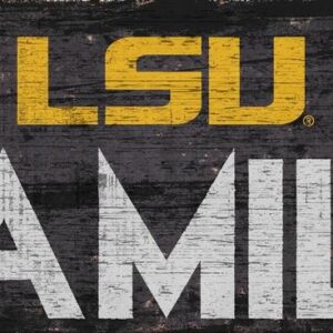 LSU Tigers Sign Wood 12x6 Family Design