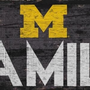 Michigan Wolverines Sign Wood 12x6 Family Design