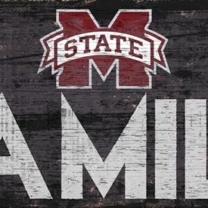 Mississippi State Bulldogs Sign Wood 12x6 Family Design