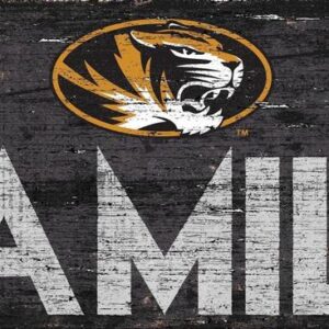Missouri Tigers Sign Wood 12x6 Family Design