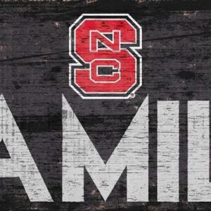 North Carolina State Wolfpack Sign Wood 12x6 Family Design
