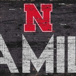 Nebraska Cornhuskers Sign Wood 12x6 Family Design