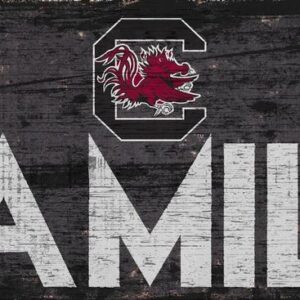 South Carolina Gamecocks Sign Wood 12x6 Family Design