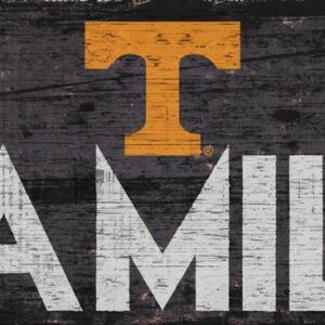 Tennessee Volunteers Sign Wood 12x6 Family Design
