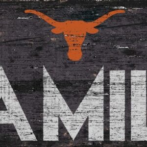 Texas Longhorns Sign Wood 12x6 Family Design