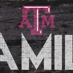 Texas A&M Aggies Sign Wood 12x6 Family Design