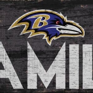 Baltimore Ravens Sign Wood 12x6 Family Design