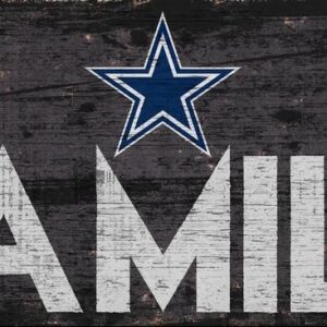 Dallas Cowboys Sign Wood 12x6 Family Design