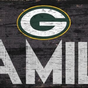 Green Bay Packers Sign Wood 12x6 Family Design