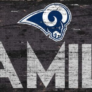 Los Angeles Rams Sign Wood 12x6 Family Design