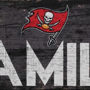 Tampa Bay Buccaneers Sign Wood 12x6 Family Design