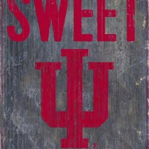 Indiana Hoosiers Wood Sign - Home Sweet Home 6x12