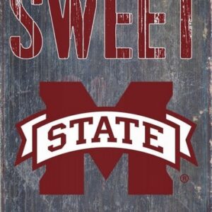 Mississippi State Bulldogs Wood Sign - Home Sweet Home 6x12