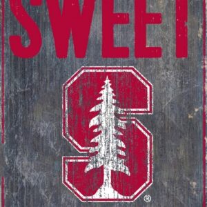 Stanford Cardinal Wood Sign - Home Sweet Home 6x12