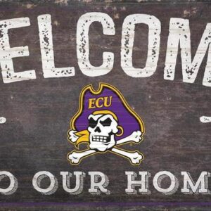 East Carolina Pirates Sign Wood 6x12 Welcome To Our Home Design
