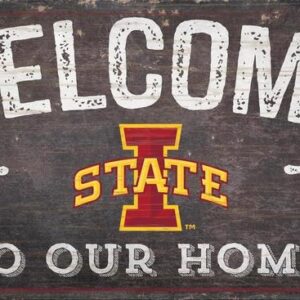 Iowa State Cyclones Sign Wood 6x12 Welcome To Our Home Design