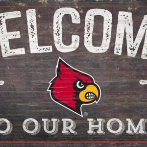 Louisville Cardinals Sign Wood 6x12 Welcome To Our Home Design